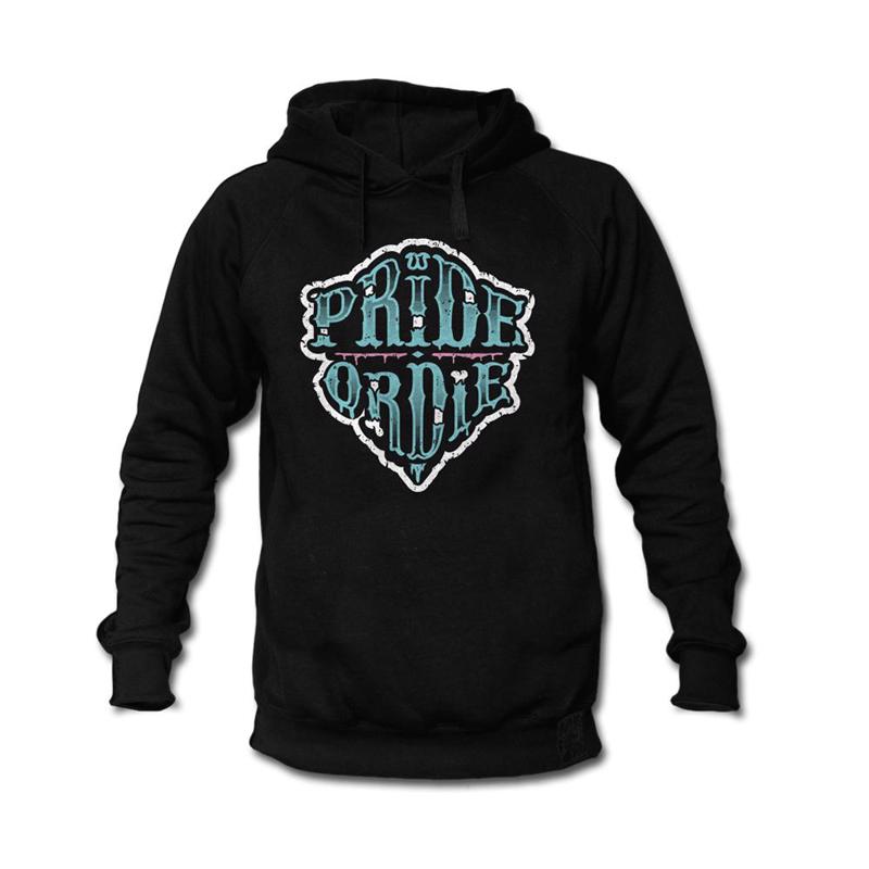 PRIDE OR DIE Z-CAMP hoodie-Black